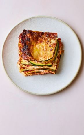 Les Lasagnes courgette et pesto rosso