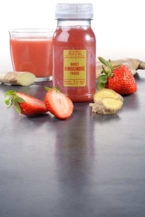 Le Boost gingembre fraise