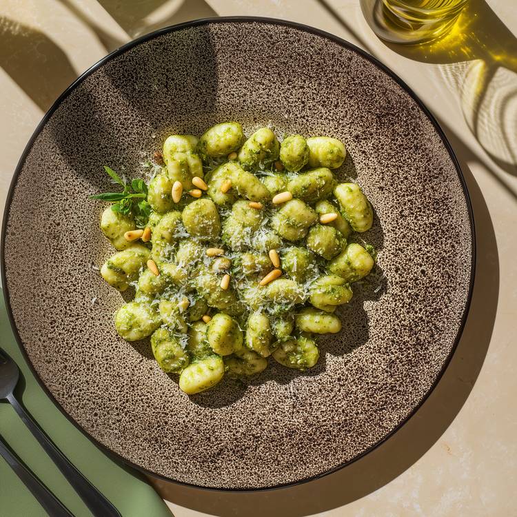 Les Gnocchis sauce basilic