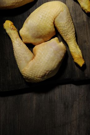 Les 2 Cuisses de poulet fermier jaune du Sud-Ouest Bio