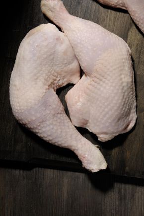 Les 2 Cuisses de poulet fermier blanc Label Rouge IGP