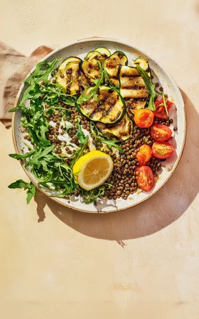 La Salade de lentilles et courgettes