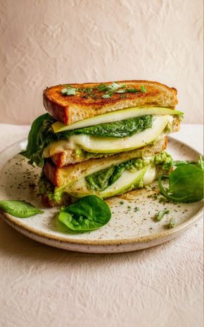 Grilled Cheese aux épinards