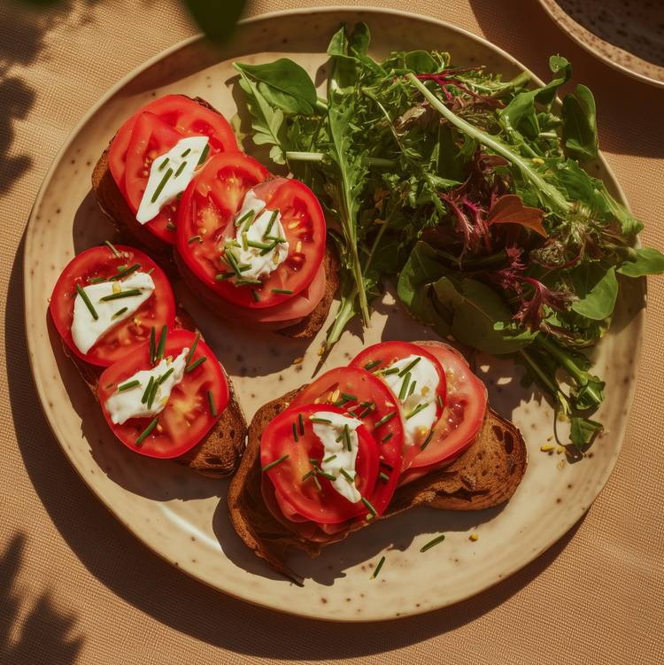 La Tartine de cœur de bœuf au chèvre frais