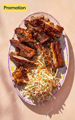 Les Ribs et coleslaw