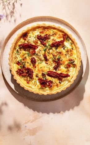 La Quiche au chèvre et tomates séchées