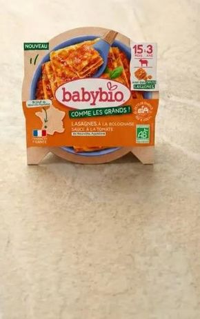 Assiette de lasagnes à la bolognaise boeuf et tomate de nouvelle aquitaine BIO