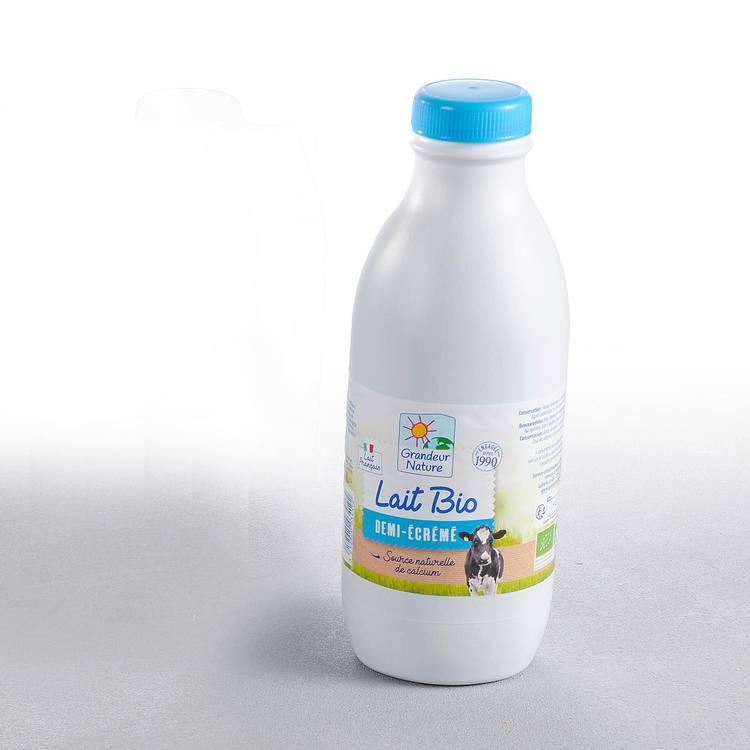 Le Lait demi écrémé UHT BIO "Grandeur Nature"