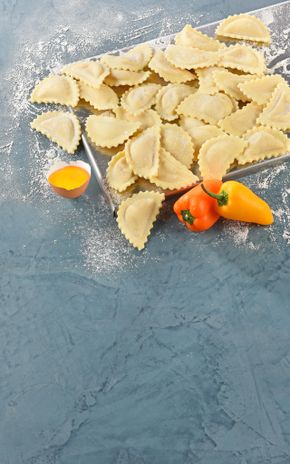 Les Mezzelune taleggio AOP  et poivron