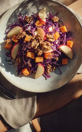 La Salade d'automne au chou rouge