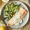 Le Filet de truite, sauce citron estragon