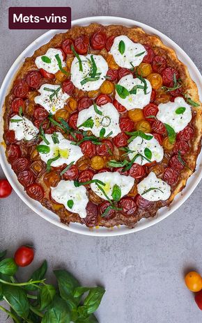 La Tarte tatin tomate basilic et burrata