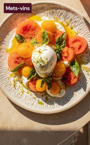 La Salade burrata tomate melon