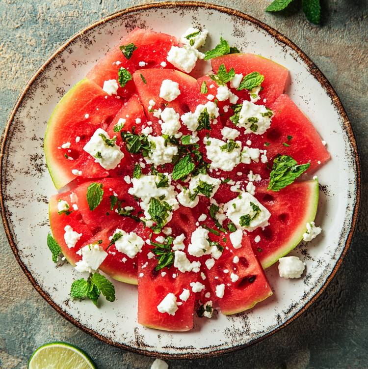 Le Carpaccio de pastèque