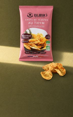 Les Chips de tempeh au thym BIO "Bijibio"