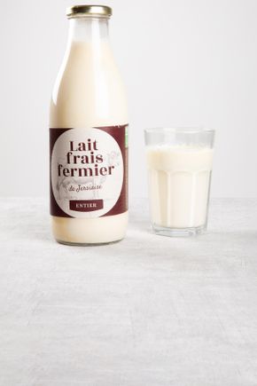 Le Lait frais entier fermier BIO