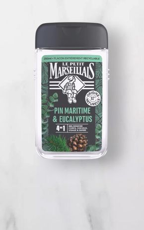 Le Gel douche 4en1 pin maritime et eucalyptus "Le Petit Marsellais"