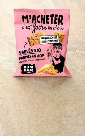 Les Sablés parmesan graines de chia "Ramdam"