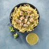 Le Wok de curry vert au saumon