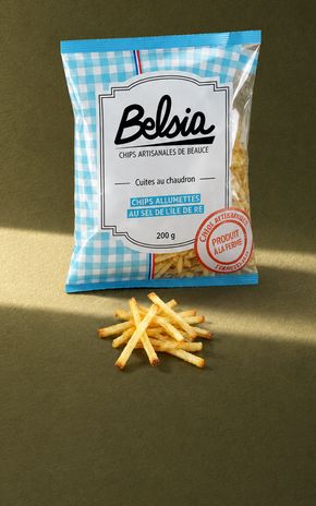 Les Chips rôtisserie allumette au sel de l'ile de Ré "Belsia"