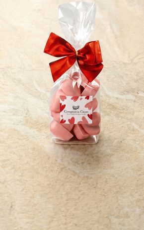 Le Sachet de cœur roses "Comptoir du Cacao"