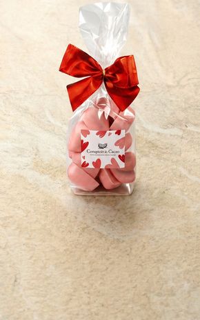 Le Sachet de cœur roses "Comptoir du Cacao"