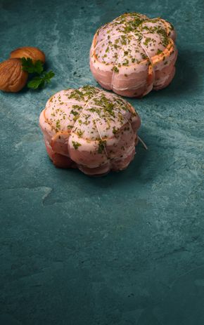 Les  Paupiettes de chapon farcies aux marrons