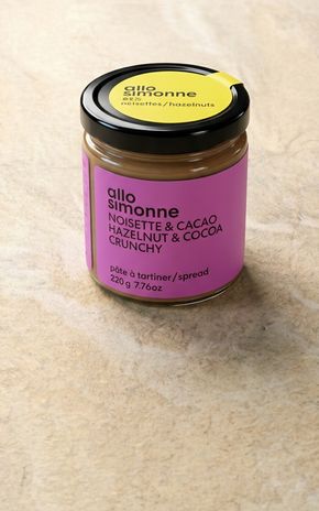 La Pâte à tartiner noisette et cacao crunchy "Allo Simonne"