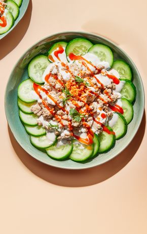 La Salade concombre poulet