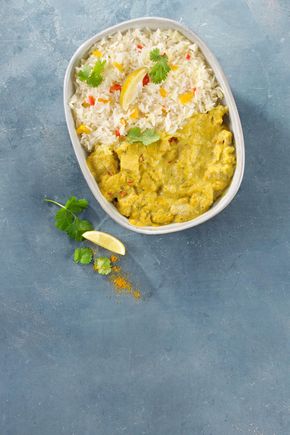 Le Curry de thon au lait de coco et  son riz