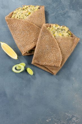 Les Galettes au saumon et poireaux