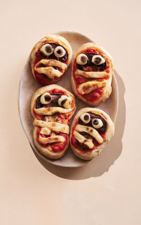 Les Minis pizzas aux champignons