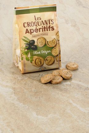 Les Biscuits sablés  olives origan