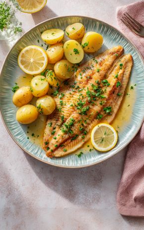 La sole meunière et pommes vapeur