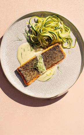 Le Pavé de truite, sauce citron estragon