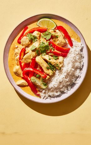 Le Poulet curry au lait de coco thai