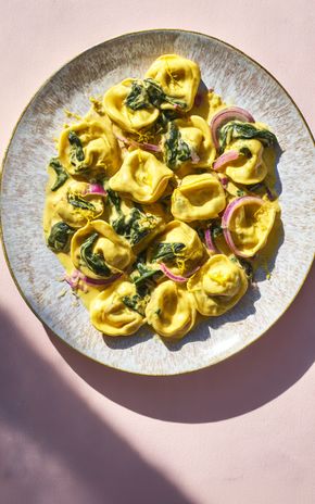 Les Tortellini épinards curry