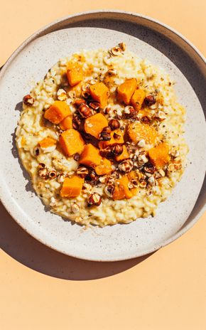Le Risotto au potimarron et noisettes