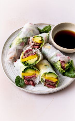 Les Rouleaux de printemps bœuf thaï