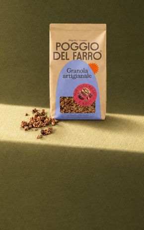 Le Granola artisanal aux myrtilles rouges et noix "Poggio del Farro"