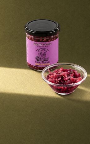 Les Pickles de chou rouge et graines de moutarde "Martin Pouret"