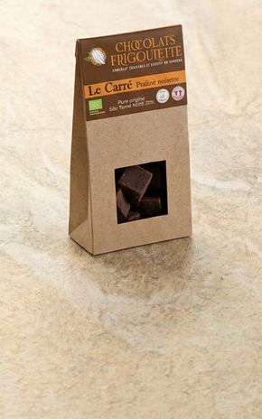 Les Carrés de praliné noisettes "Frigoulette" BIO