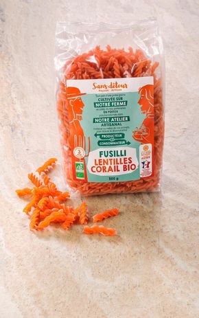 Les Fusilli lentilles corail BIO
