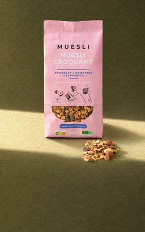 Le Muesli chocolat noisettes cacahuètes BIO