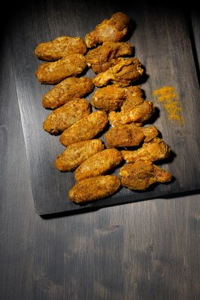 Les Ailes de poulet marinées au curry