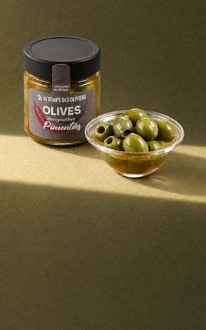 Les Olives dénoyautées pimentées BIO
