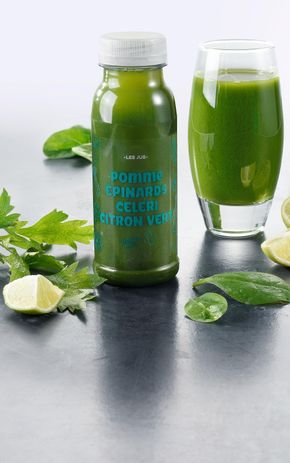 Le Jus d'épinard céléri et citron
