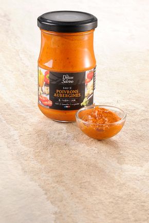 La Sauce poivrons aubergines parmesan