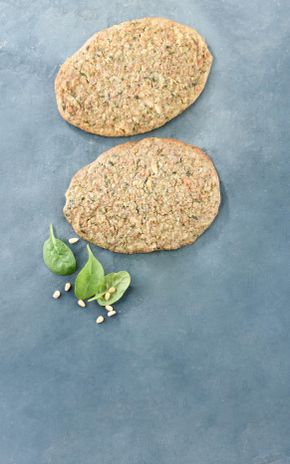 Les Galettes aux épinards et pignons BIO