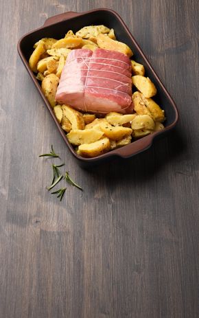 Le Rôti de filet de porc accompagné de pomme de terre